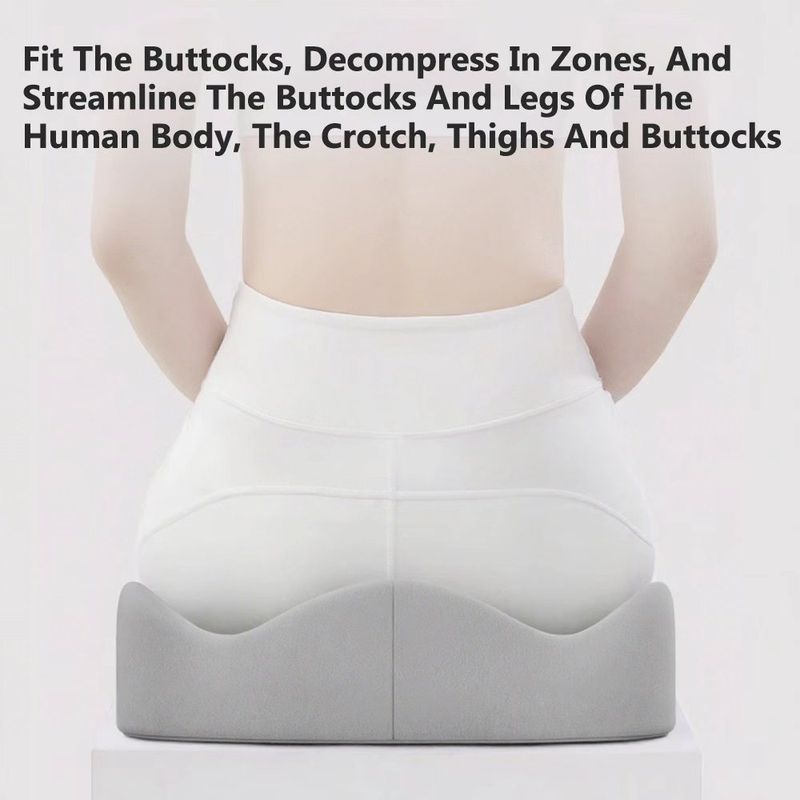 Car Soft Memory Foam Automobile Support Hollow Seat Cushion Slow Pressure Breathable Anti Slip Hip Pad_autovado.com
