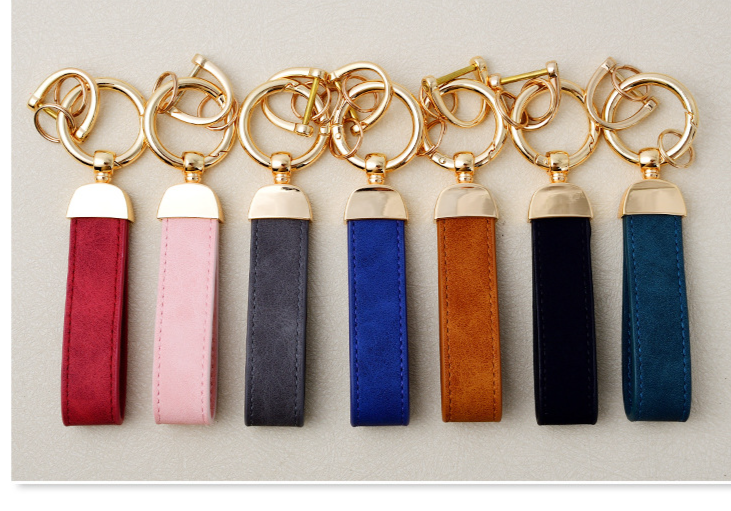 Vintage Leather Leather Car Keychain_autovado.com