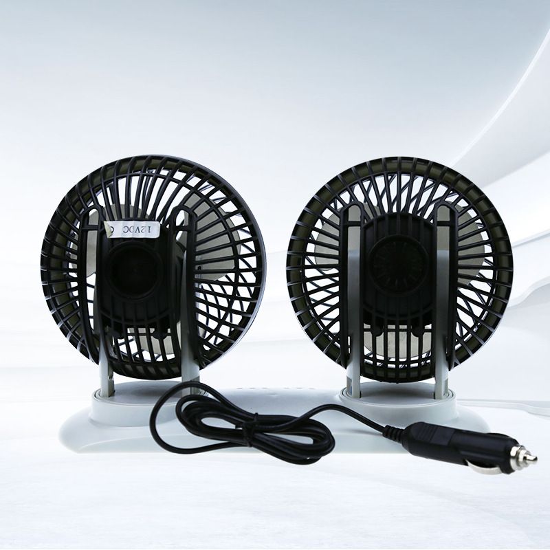 Taigu Special Offer 5.5-inch LED Brushless Electric Fan Silent Spherical Double Head Car Turbofan_autovado.com