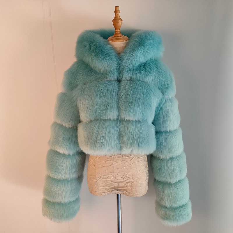 Women's Winter Thickened Artificial Fur Coat Short Jacket Fashion Large Size_autovado.com