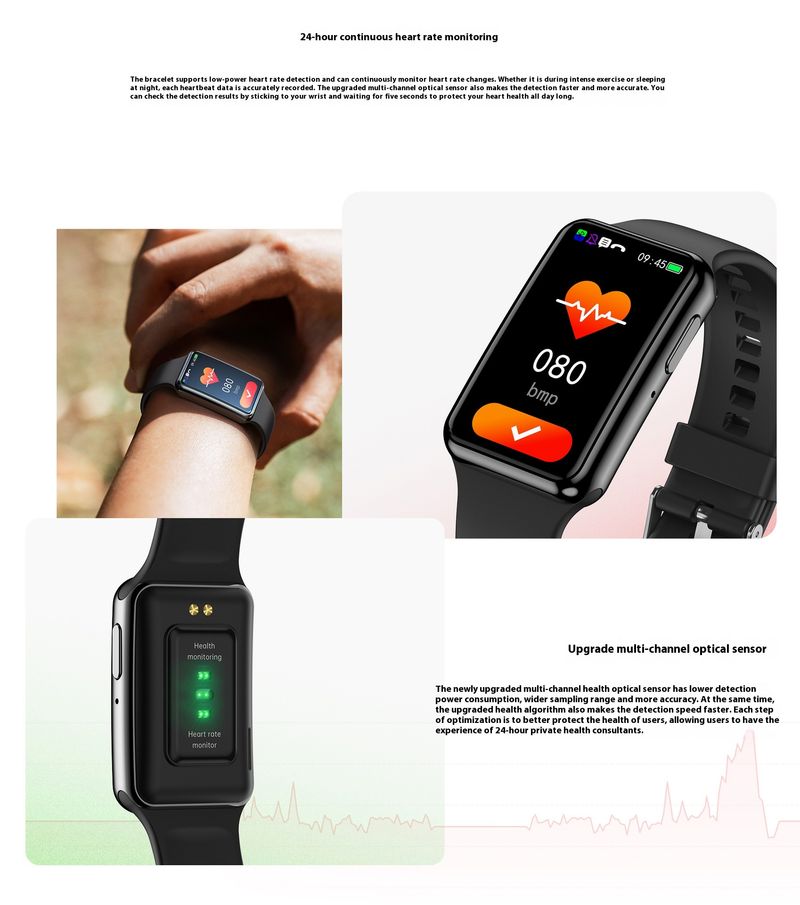 C6 Smart Wristband 1.47-inch Waterproof Heart Rate and Blood Pressure Measurement, Call Reminder, Bluetooth Call, Sports Watch_autovado.com