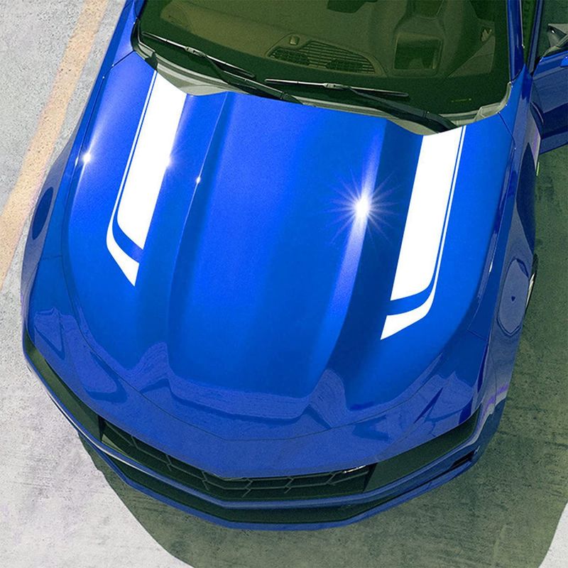 Car Machine Cover Decorative Striped Stickers, Suitable For All Cars, SUVs, Off-road Vehicles, Universal Stickers_autovado.com