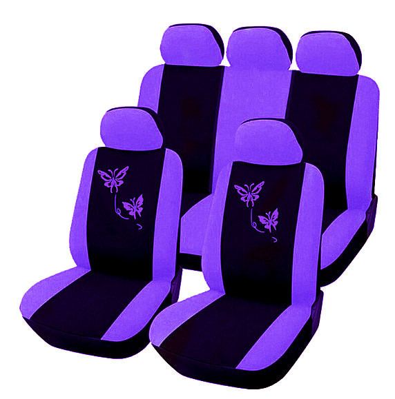 General Motors seat covers purple pink butterfly embroidery_autovado.com