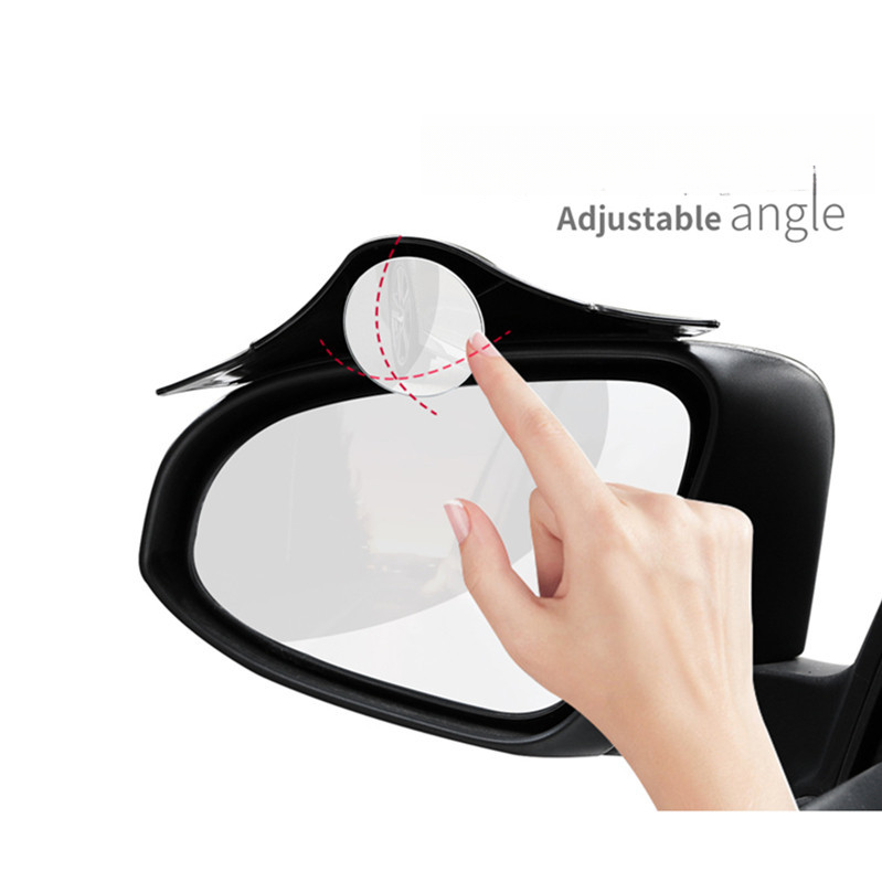 Car Rearview Eyebrow Small Round Integrated Reflective Blind Spot Reversing Mirror Rain Shield Waterproof Artifact_autovado.com