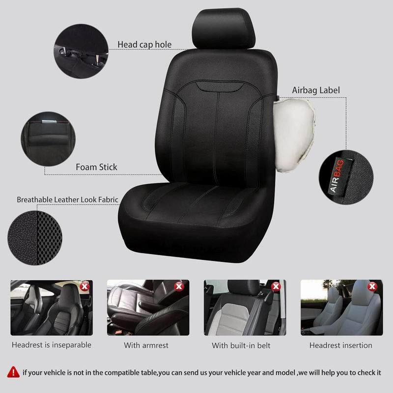 sales PU leather car seat cover hot-selling universal suitable for five-seat models_autovado.com