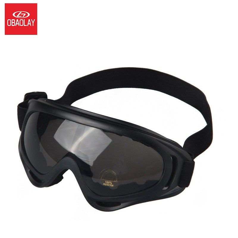 Unisex Anti-Dust Goggles For Cycling, Motorcycling & Outdoor Sports – Windproof, Interchangeable Lenses (Black Frame With Clear/Yellow/Smoke)_autovado.com