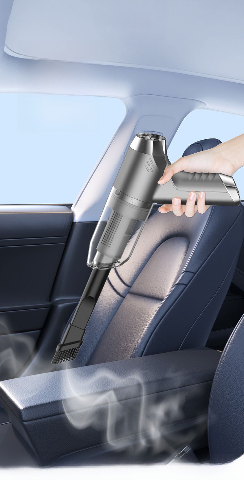 On-the-way wireless car vacuum cleaner small hand-held blow suction dual-purpose locomotive with super large suction force inside the car_autovado.com
