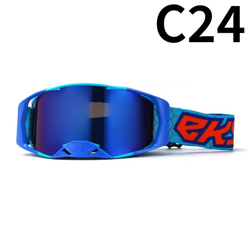 Motorcycle Goggles For Off-Road Riding – Windproof & Anti-Dust Sports Sunglasses With Interchangeable Lenses_autovado.com