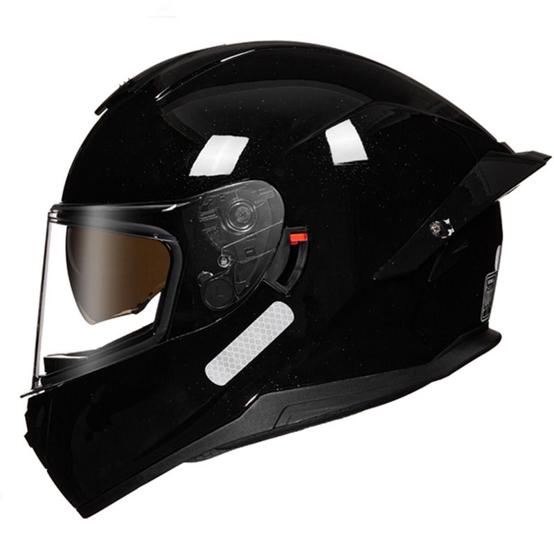 DOT Certified Motorcycle Helmet With Dual Visor & Bluetooth – Full Face ABS Helmet For Men & Women – UV Protection & Aerodynamic Design_autovado.com