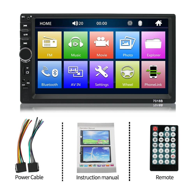 7 Inch Player Bluetooth Touch Screen Stereo Radio Car MP4 & MP5 Players_autovado.com