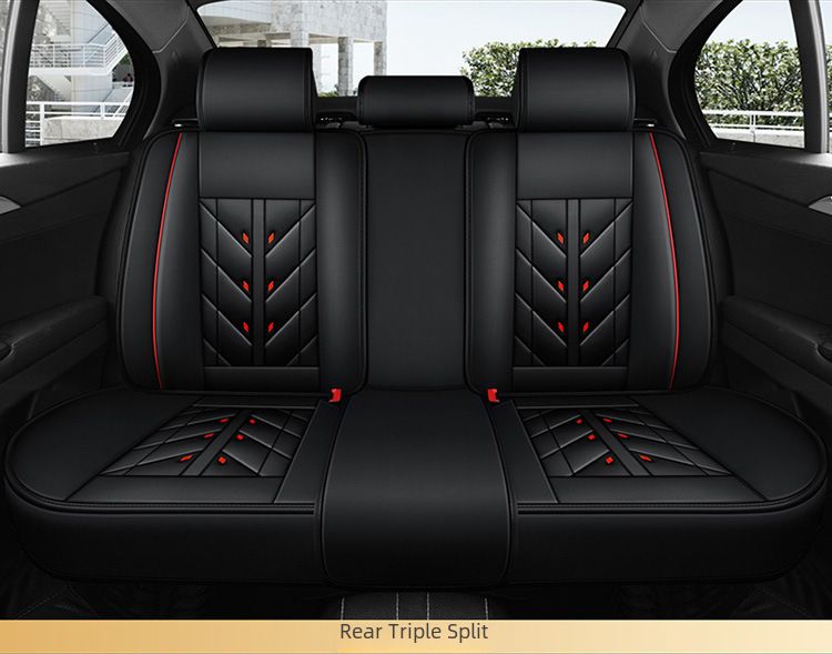 Winter Car Cushion Seat Cover Full Surrounding Four Seasons General New Leather Seat Cover Linen Leather Seat Cushion Seat Cover_autovado.com