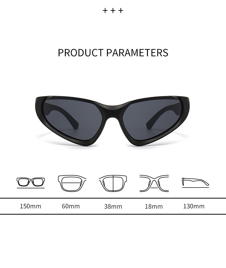 Unisex Future Y2k Sunglasses Fashion Street Shooting Anti-ultraviolet Sports Cycling Sunglasses For Men And Women_autovado.com