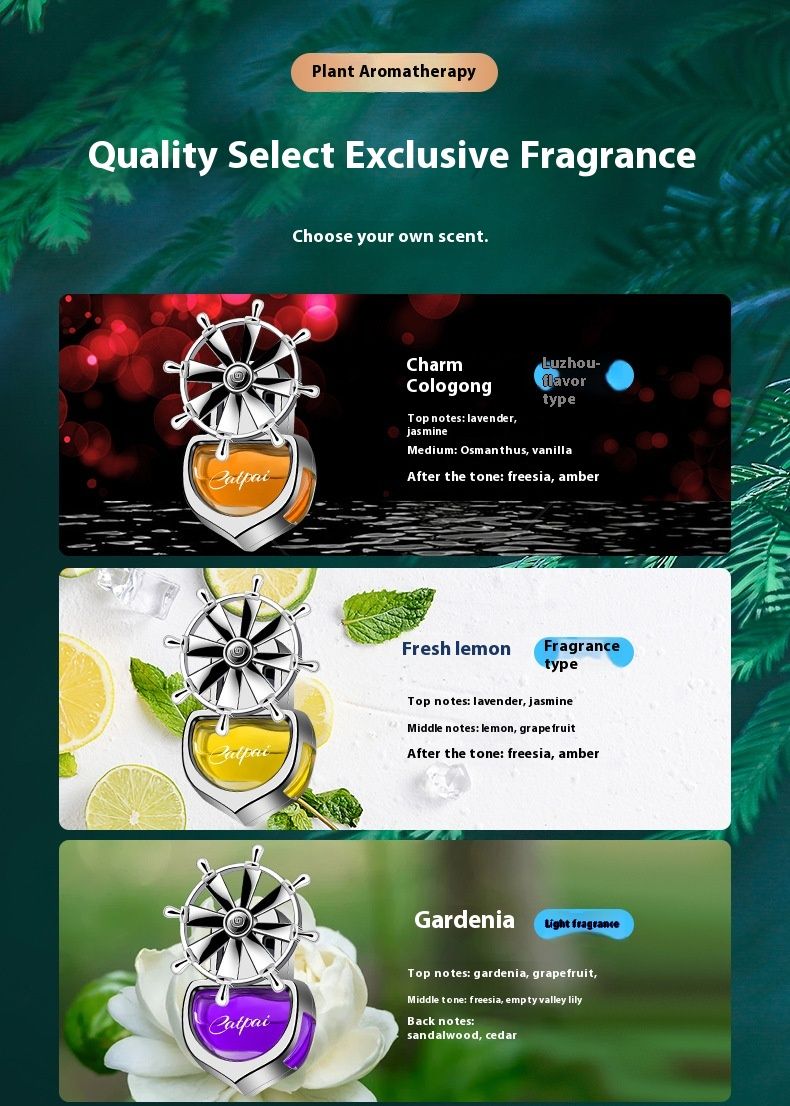 New Car Perfume Air Outlet Car New Helmsman Aromatherapy Creative Car Interior Jewelry Yifan Smooth Air Outlet Perfume_autovado.com
