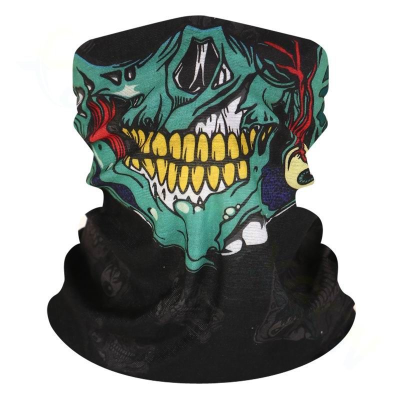 Magic Headscarf Men, Autumn And Winter Sun Protection, Outdoor Cycling Face For Women, Versatile Dustproof Ghost Skull_autovado.com