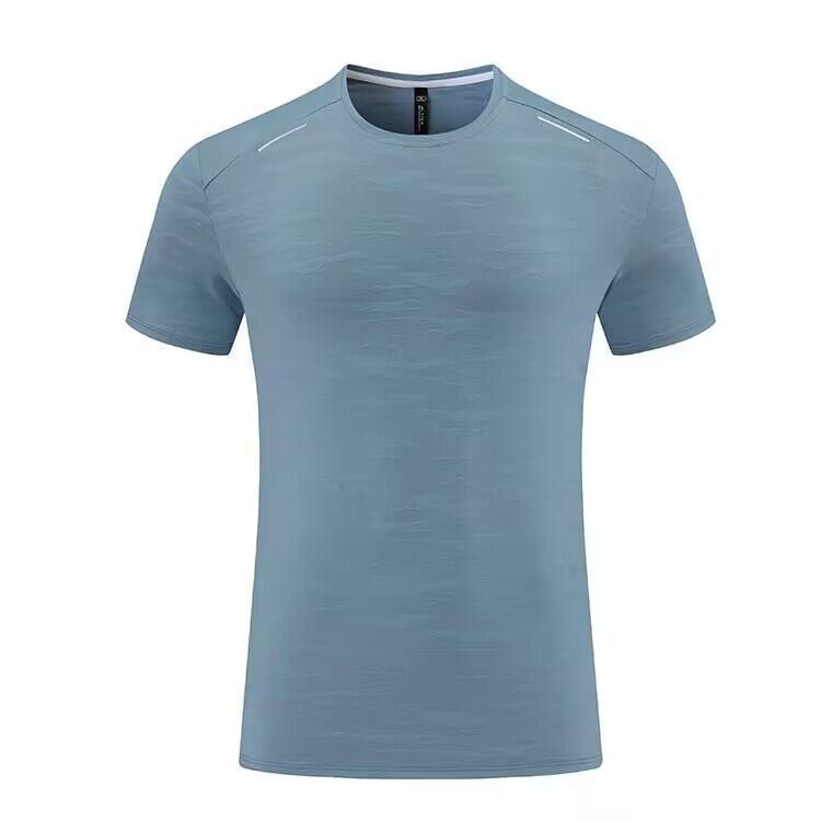 Men's Clothing Sports Quick-Drying Clothes T-Shirt Training Running Fitness Clothes Ice Silk Short Sleeves Loose Breathable Round Neck_autovado.com