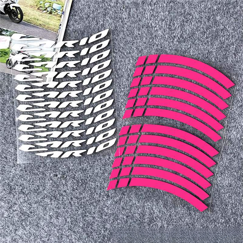 Suitable For Honda VARIO Motorcycle 14inch Wheel Rim Reflective Waterproof Personalized Creative Colorful Tire Warning_autovado.com