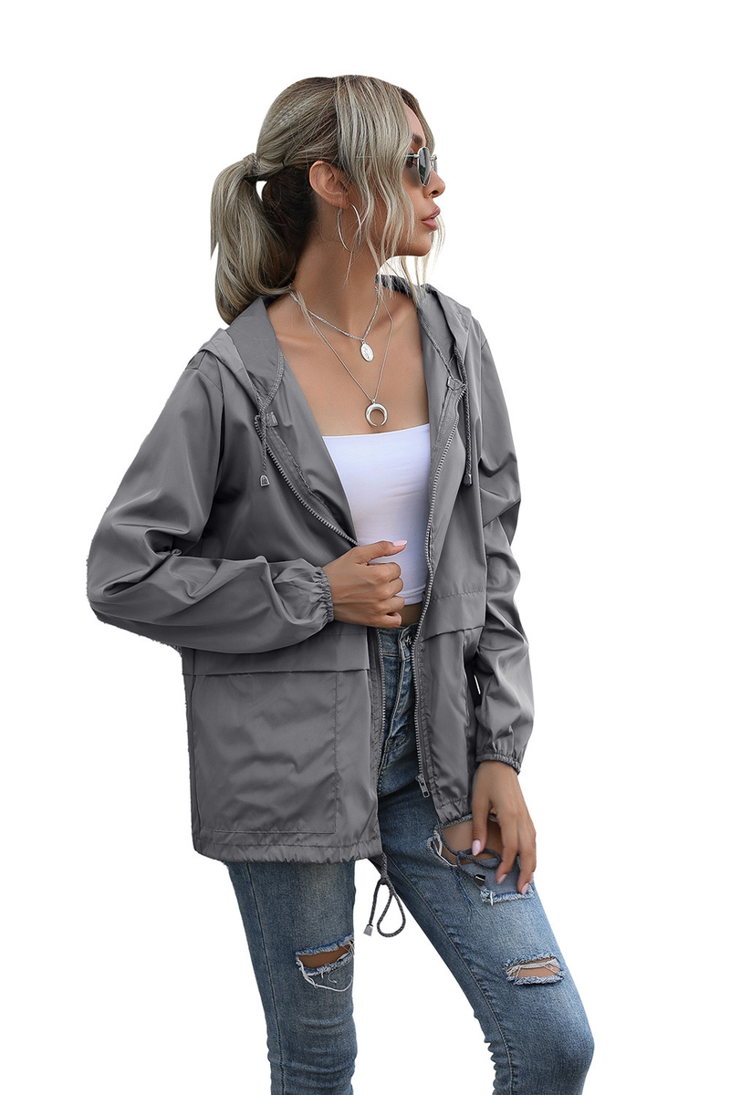 Women's Zipper Hoodie Lightweight Outdoor Hiking Raincoat Jacket Jacket Ready in Stock_autovado.com