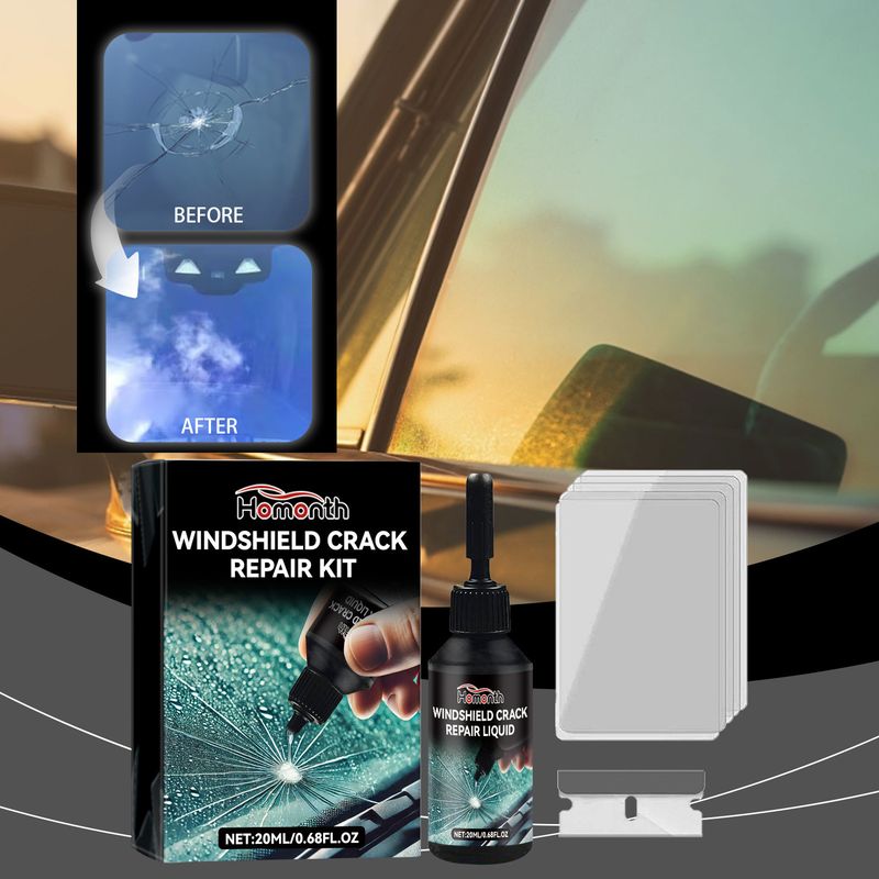 Auto Glass Care Kit Auto Windshield Crack And Scratch Adhesive Repair Solution_autovado.com