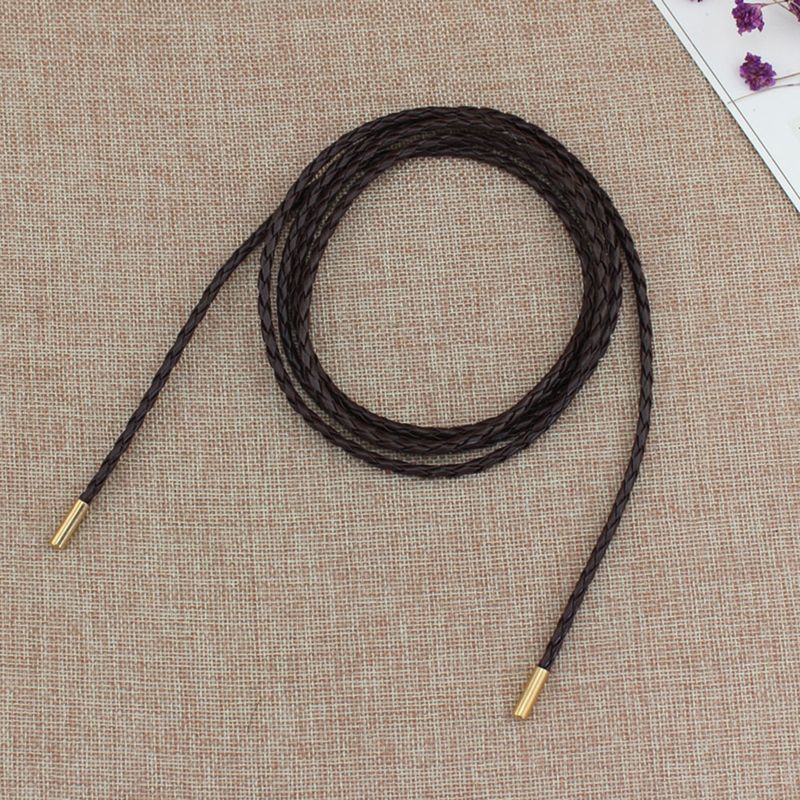 HOT New Female Chain Thin Belt Simple Decoration Tie With Dress Long Waist Rope Knotted Vintage Dresses String Waistband_autovado.com