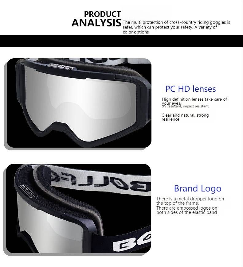 Motorcycle Goggles For Adults – UV Protection, Anti-Fog, Interchangeable Lenses – Off-Road, Motocross, ATV Riding – Lightweight & Durable PC Frame_autovado.com