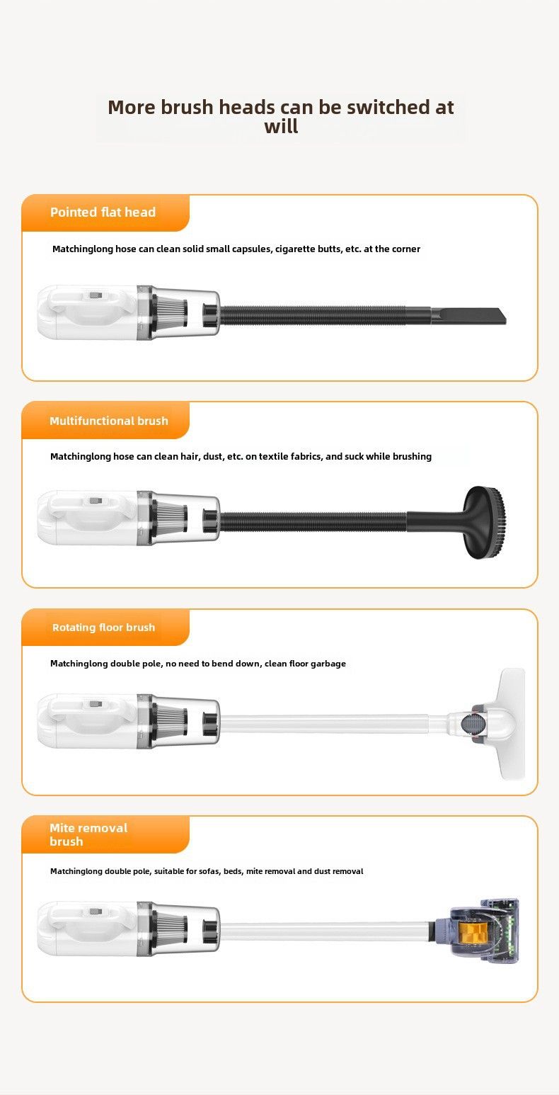 Car vacuum cleaner wireless Super household mopping device with water tank car hand-held large suction dust blower_autovado.com