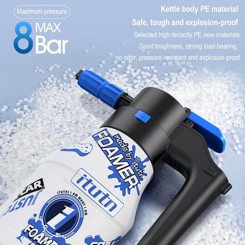 Electric Foam Wireless Charging Special High-pressure Pa Pot Fan Shaped Watering Can Gardening Tool For Car Washing_autovado.com