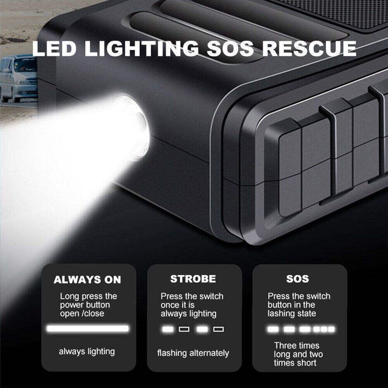 Malaysia Stock MANSOON 12V Jump Starter Booster Portable USB Charger Emergency Power Bank Battery Charge Car Start_autovado.com