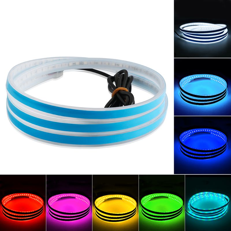 LED Car Hood Atmosphere Lght Strip Waterproof Auto Exterior Decoration Lighting Decorative Headlights Ambient Lamp 12V Universal_autovado.com