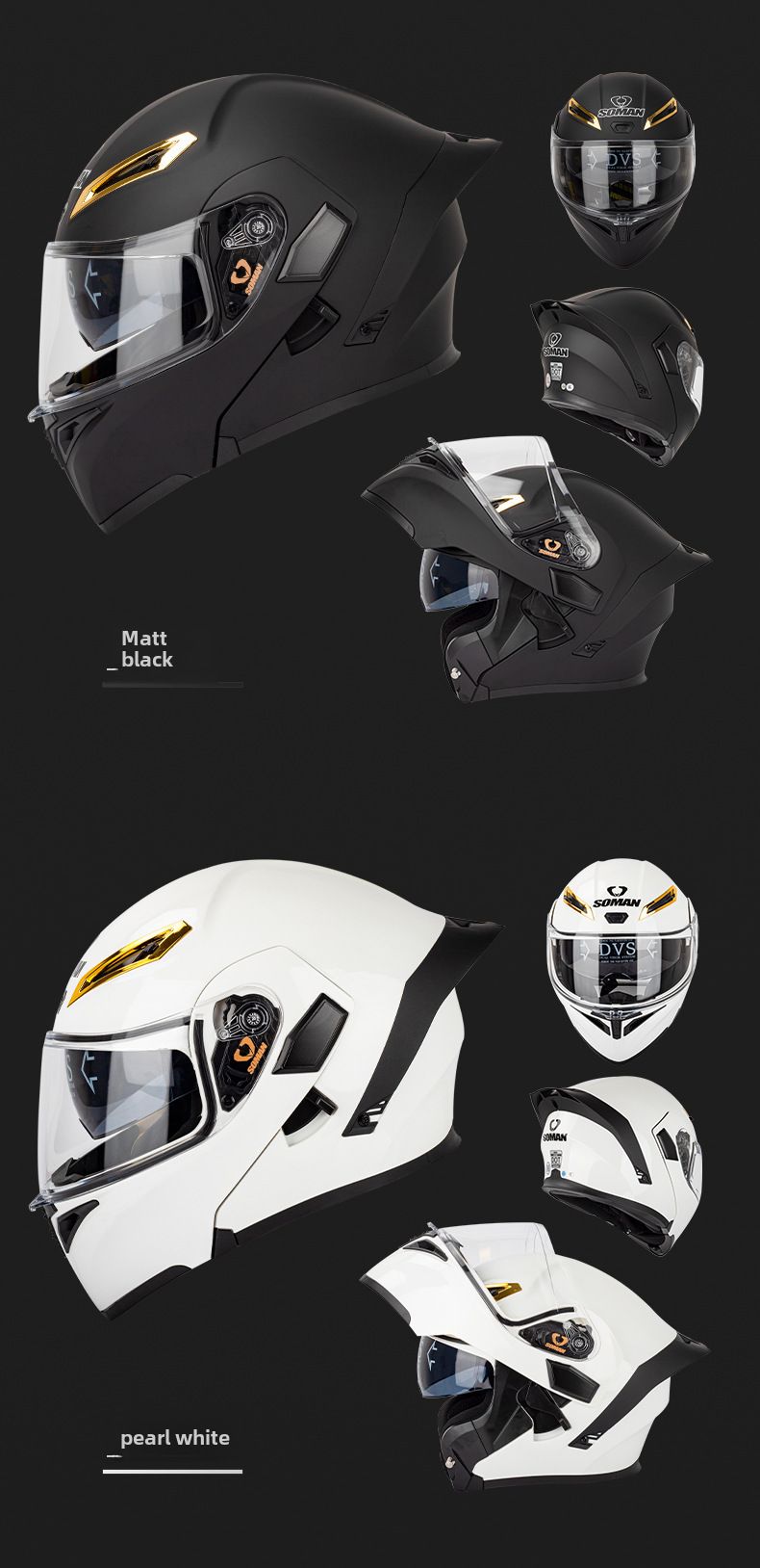 Double lens visor helmet four seasons riding warm safety helmet_autovado.com