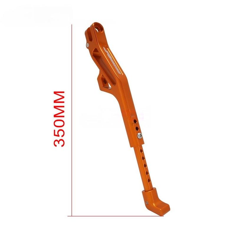 Motorcycle Side Stand Kickstand CNC Aluminum Alloy Universal Fit For Off-Road Dirt Bike S/X Accessories (Black/Orange)_autovado.com