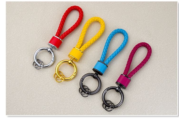 Fashion Braided Rope Anti Lost Keychain Chain Personalized Car Keychain Female Cute Women's Bag Key Pendant_autovado.com