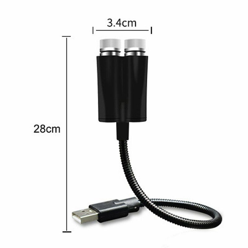 Car Roof Star Light High Brightness Clear Projection Adjustable Mini LED USB Auto Starry Decoration Night Light for Car_autovado.com