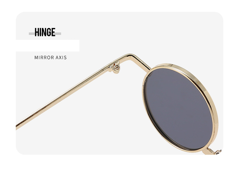 Unisex Prince Mirror Steampunk Retro Small Round Sunglasses Small Frame Sunglasses Glasses_autovado.com
