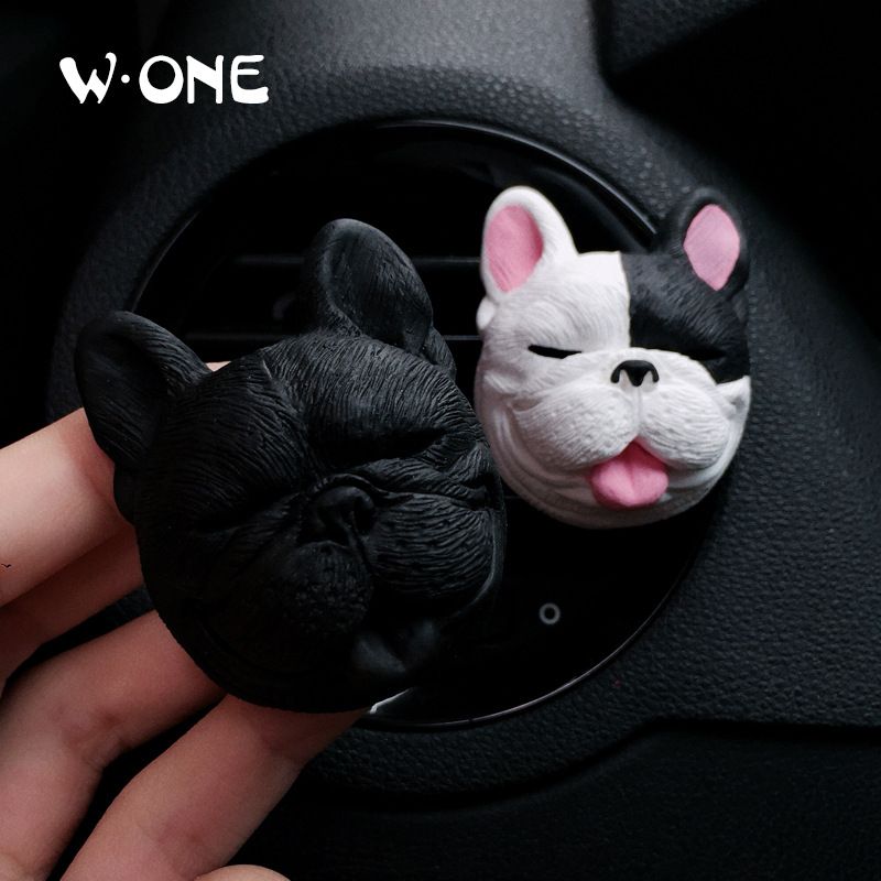 New Car Perfume Car Air Outlet Clip Fragrance Expander Stone Dog Head Fighter Dog Car Interior Decoration Fragrance Accessories_autovado.com