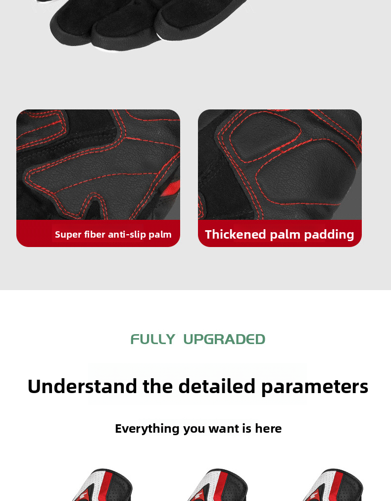 Accessories Riding Genuine Leather Gloves For Men Carbon Fiber Electric Bike Motorcycle Protective Gear Summer Anti-drop_autovado.com