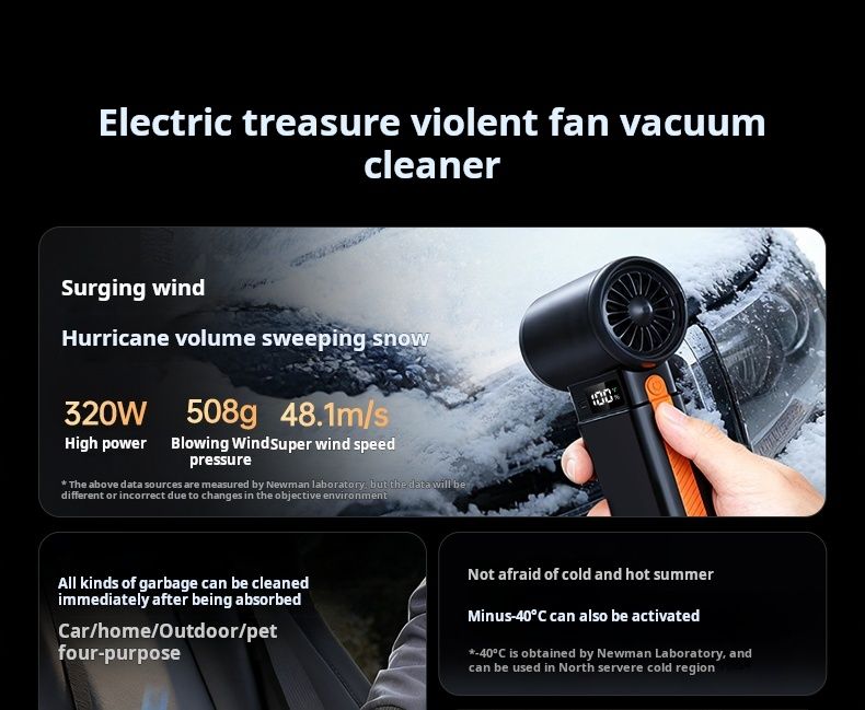 Newman/Newsmy Powerful Brushless Turbo Fan Car Multi-Function All-in-One Jump Starter Power Boost Tool_autovado.com