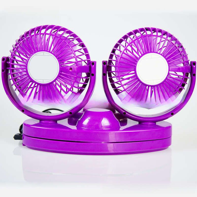 Special Offer Taigu Purple Shaking Head Fan 5.5-inch 24V Double Headed Car_autovado.com