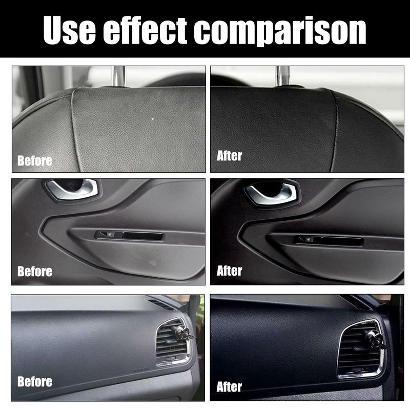 Rayhong 2pcs/setPlastic Retread Coating Automotive Interior Instrument Panel Seat Clean Dust Polishing Maintenance Coating_autovado.com