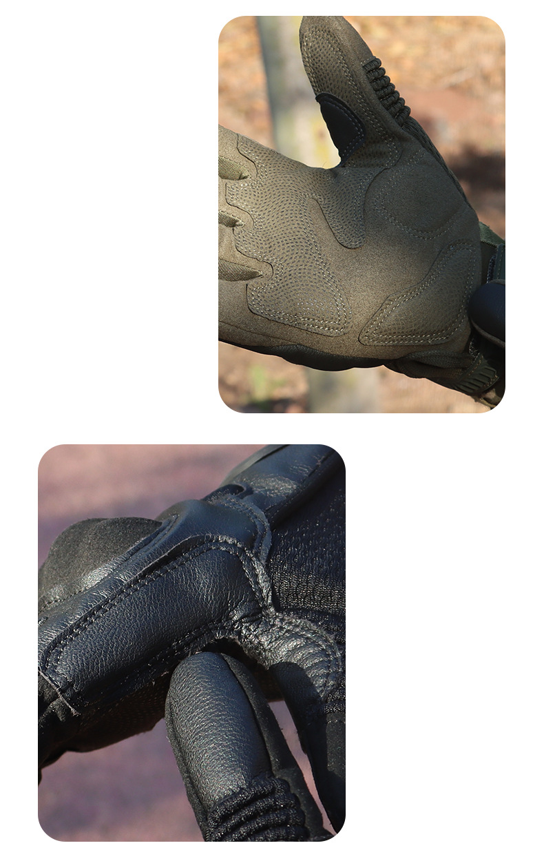 Outdoor sports tactical gloves Riding hard shell all refers to mountain protection special training Combat CS motorcycle gloves equipment_autovado.com