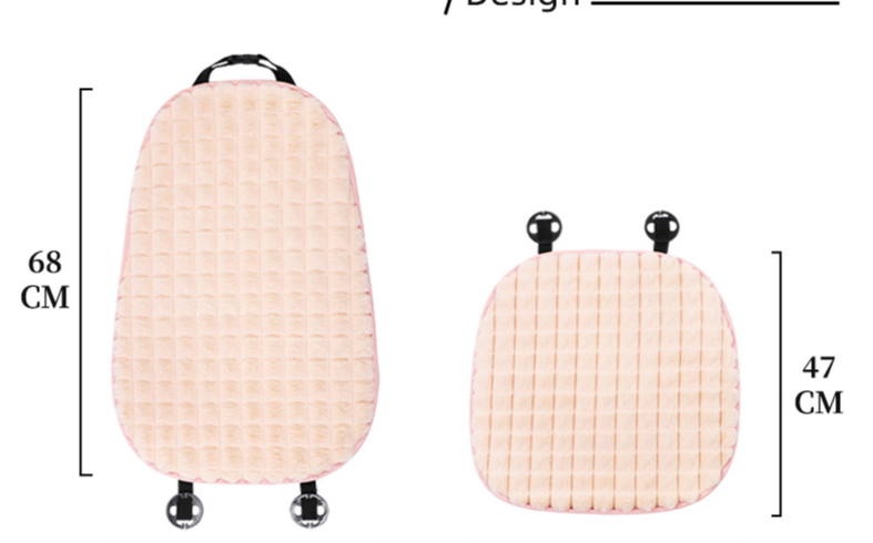 Car seat cushion Winter grid car with warm seat cover simple car seat cushion four seasons universal_autovado.com