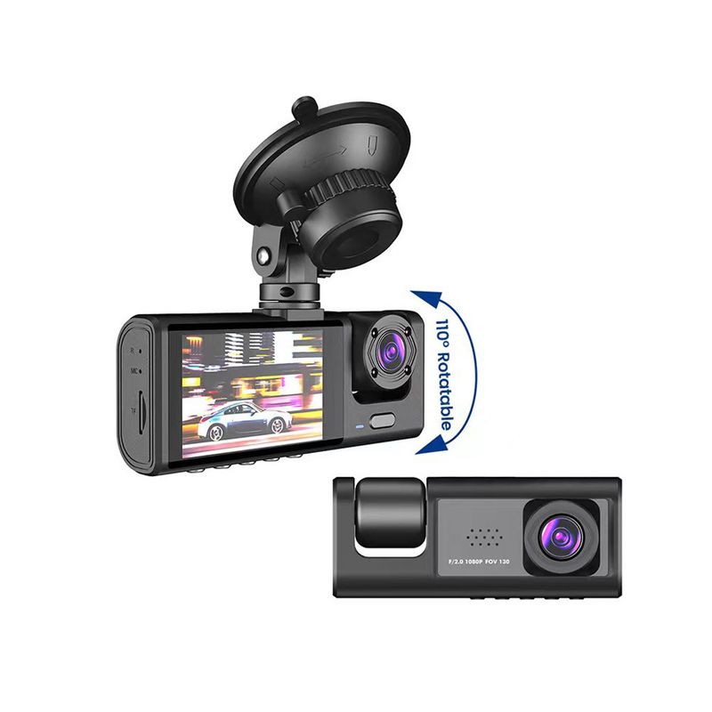 Private Model 3 lens video driving recorder 2 inch screen car recorder HD night vision DASHCAM car DVR_autovado.com