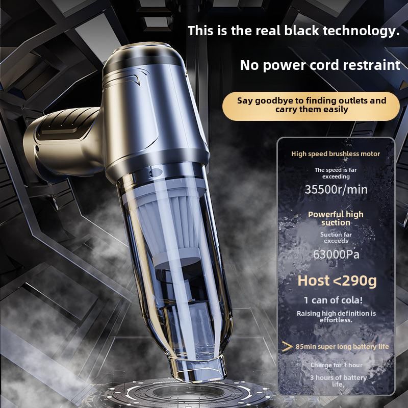Car wireless vacuum cleaner multifunctional handheld large suction dust removal high power private car vacuum cleaner brushless_autovado.com