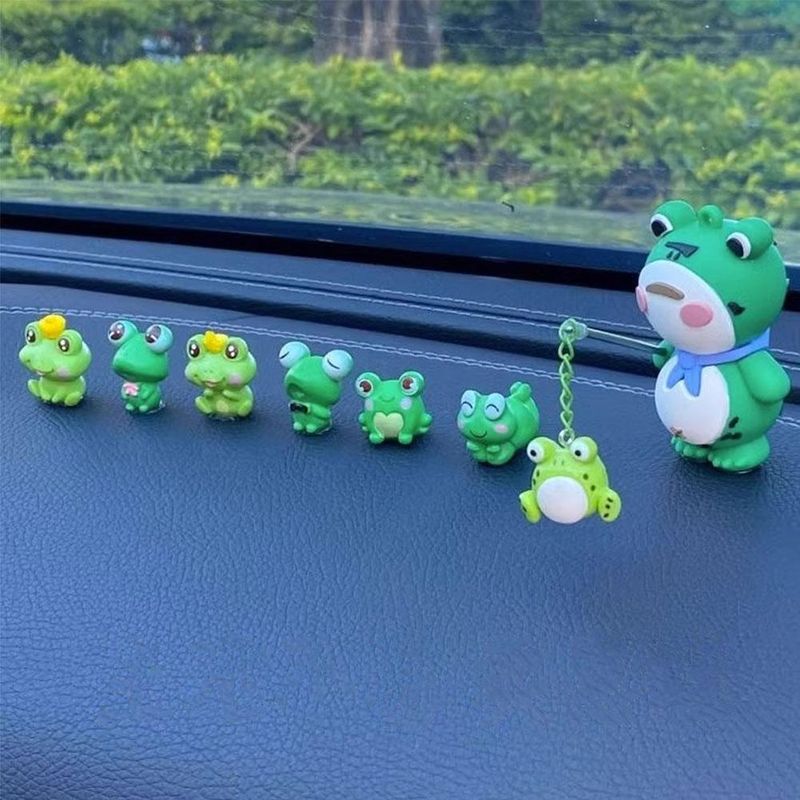 Car Interior Accessories, Small Frogs, Mounted Central Control De, Computer Display Screen Figurine, Cute Car_autovado.com
