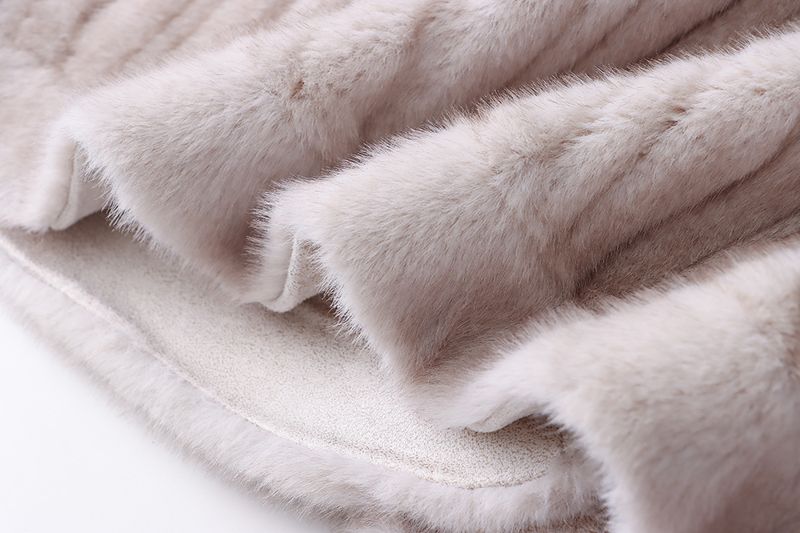 Women's Clothing marble texture design mink plush eco-friendly fur coat_autovado.com