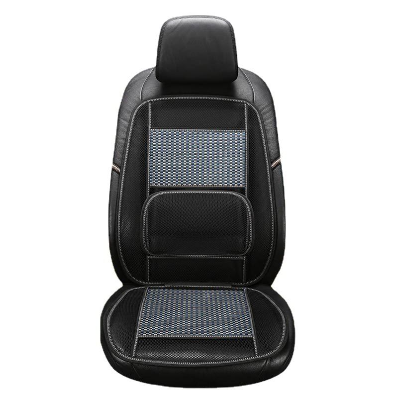 cool car seat cushion bamboo mat cool driving single seat one-piece with backrest single bamboo mat_autovado.com