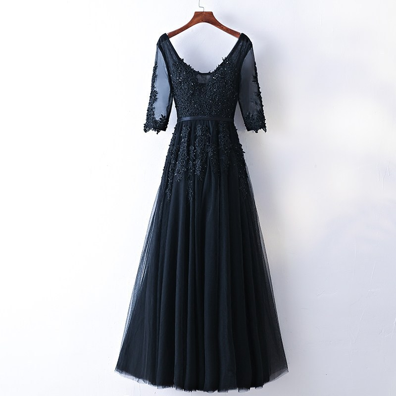 Dress new banquet evening dress bride toast dress long section celebrity party dress host bridesmaid dress_autovado.com