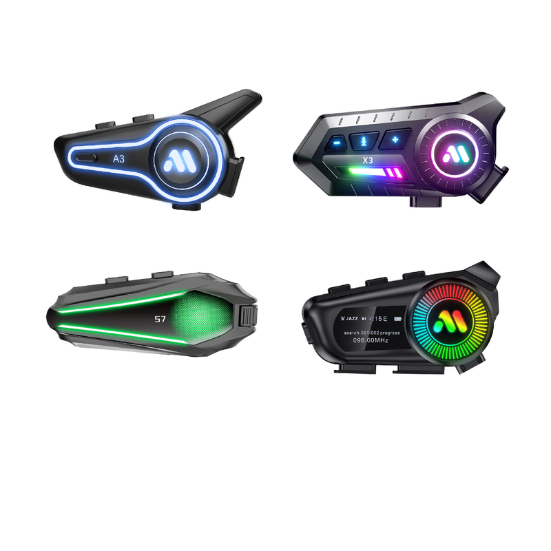 X3 Motorcycle Helmet Bluetooth Heavy Bass Waterproof Noise Reduction Wireless Cross-Brand Dual Intercom Riding Headset_autovado.com