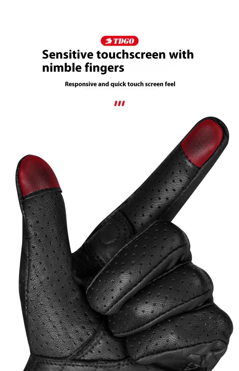 Motorcycle Gloves – Premium Lambskin & Cowhide (Windproof/Touchscreen/Breathable, All-Season Riding, M/L/XL, Black/Yellow)_autovado.com