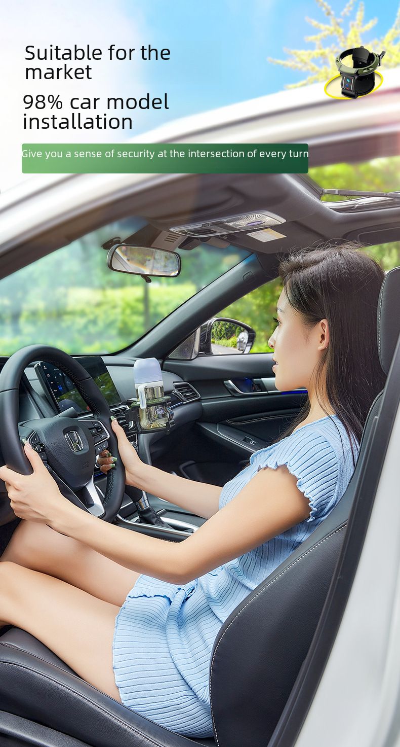 Car water cup holder car air conditioning outlet beverage holder milk tea cup holder ashtray fixing bracket with Hook_autovado.com