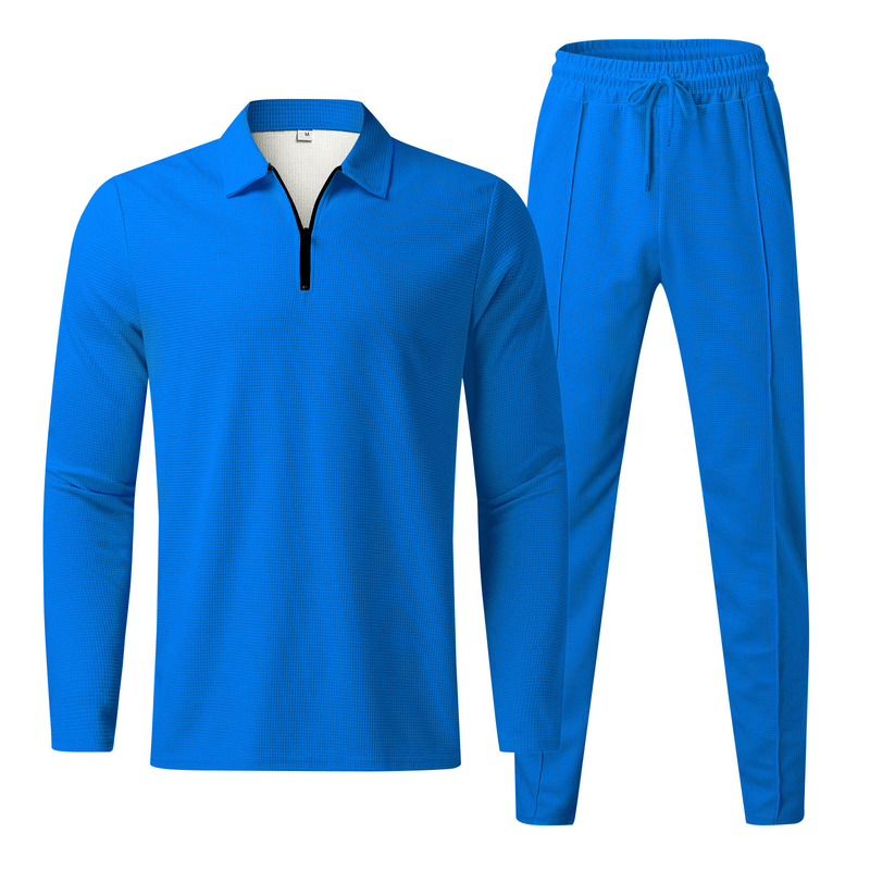 Men's Clothing Casual Men Fashion Men's POLO Shirt Suit Trendy Casual Sports Suit_autovado.com